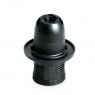 Portalámparas termoplástico semiroscado E14 Negro