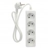 Multiprise 4P (3x1.0mm) 1M Blanche