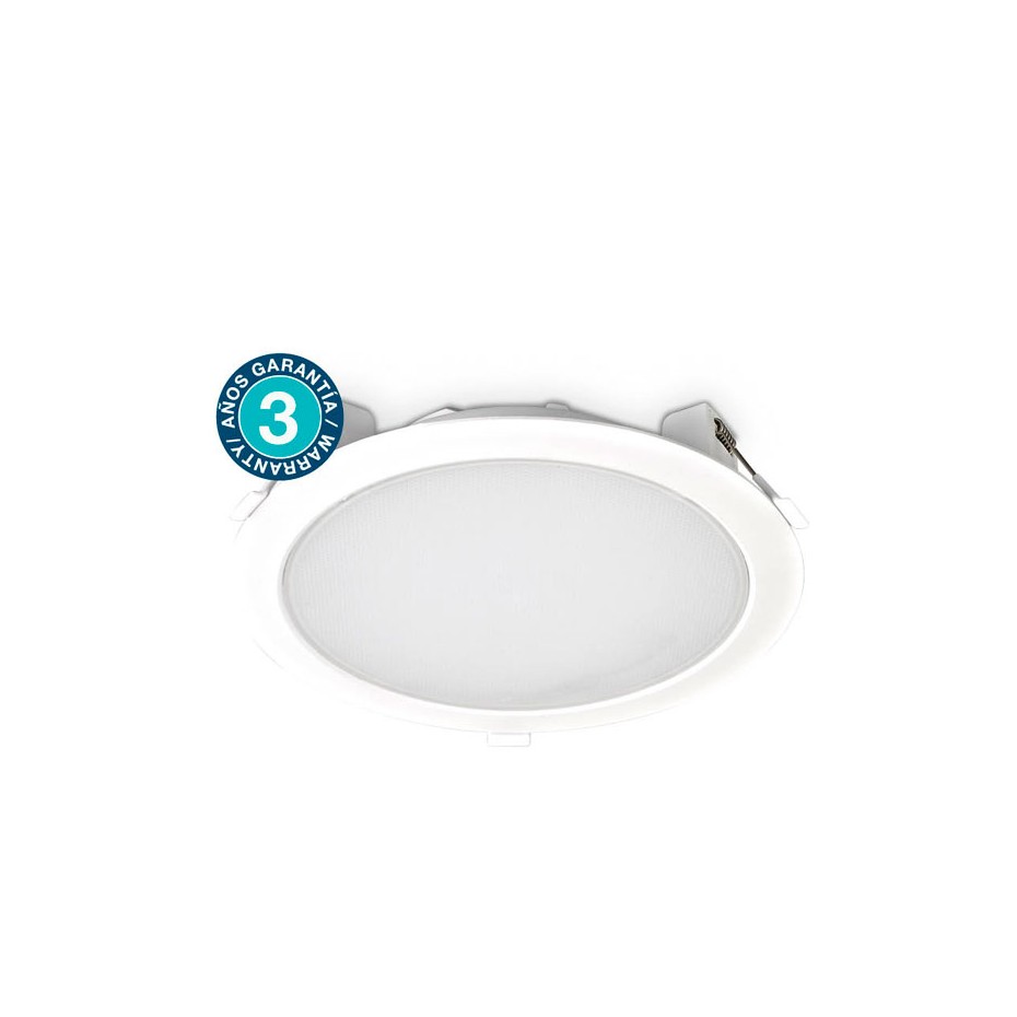 Downlight LED empotrable 30W 4200K 2550 lm Ø23 cm IP44 Profesional