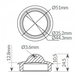 Tapón universal cónico para válvula Ø42 a Ø52 mm