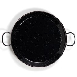 Paellera de acero esmaltado con asas de Ø600mm para hasta 16-20 raciones