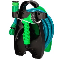 Kit de manguera trenzada PVC 10 metros Ø1/2 (12mm) para colgar en pared