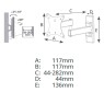 Soporte para televisión con brazo de 13 - 27 pulgadas