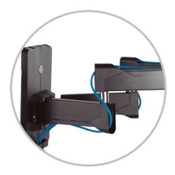 Soporte PRO de TV con doble brazo de 37" - 80" para pantallas curvas y planas