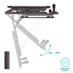 Soporte motorizado de techo para televisión de 32 - 70 pulgadas con mando a distancia