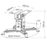 Soporte de techo para proyectores