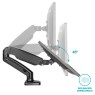 Soporte de TV / Monitor con brazo articulado 13 - 27 pulgadas con amortiguador de gas