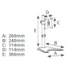 Soporte de TV / Monitor de sobremesa 17 - 27 pulgadas
