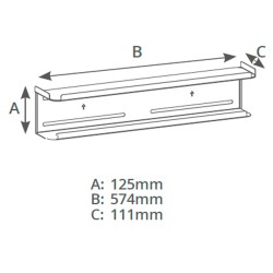 Soporte trasero para accesorios de TV