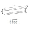 Soporte trasero para accesorios de TV