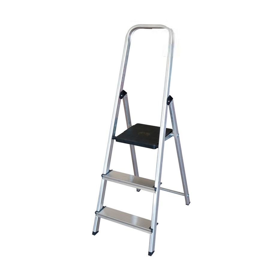 Escalera aluminio 3 peldaños de 580 mm de altura