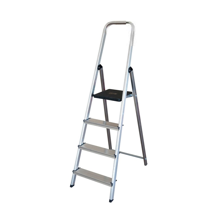 Escalera aluminio 4 peldaños de 790 mm de altura
