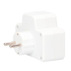 Ladrón doble con interruptor