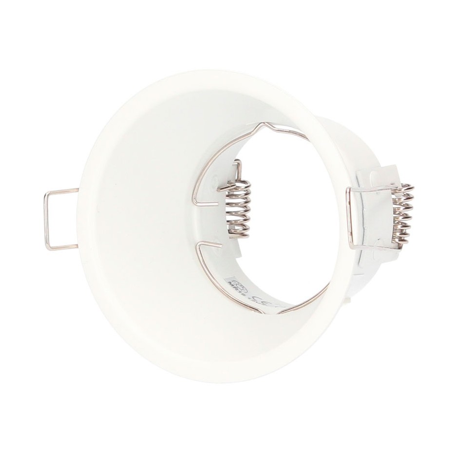 Aro empotrable redondo Taitu Ø82mm Blanco mate con antideslumbramiento