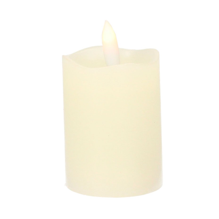 Caja de 6 Velas decorativa LED de cera de 70mm con efecto llama