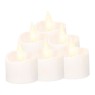 Pack 6 velas decorativas LED de Ø36x46 mm con efecto llama