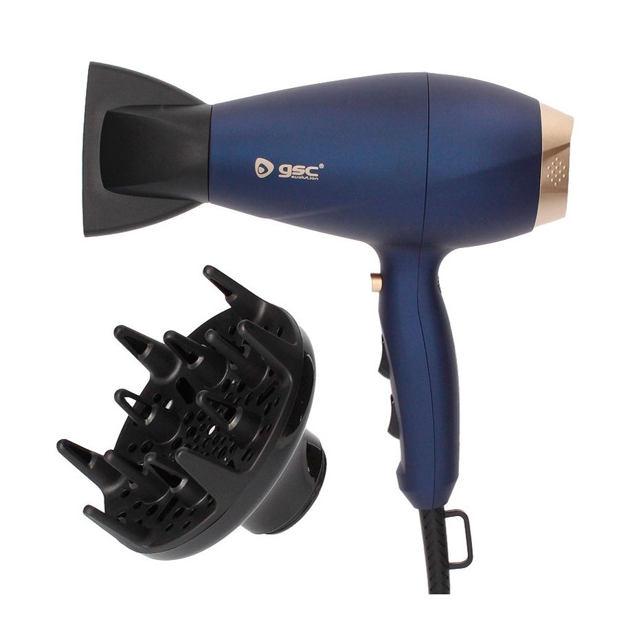 Secador 2000W con concentrador de aire y difusor