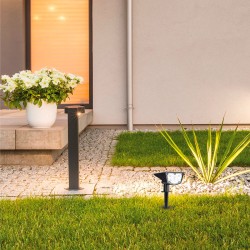 Estaca jardín / aplique solar LED 3300K IP67 regulable Darka