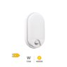 Aplique pared ovalado LED Doko con sensor movimiento 15W 4000K Blanco