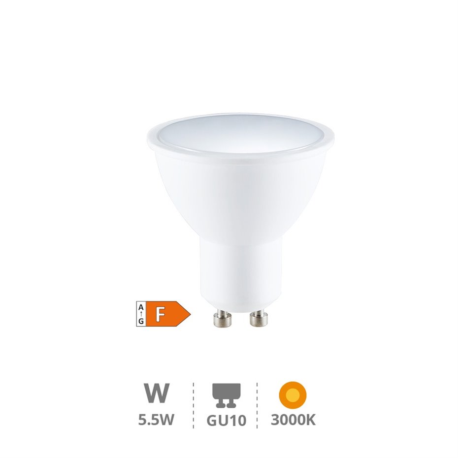 Lámpara LED dicroica 5,5W GU10 3000K