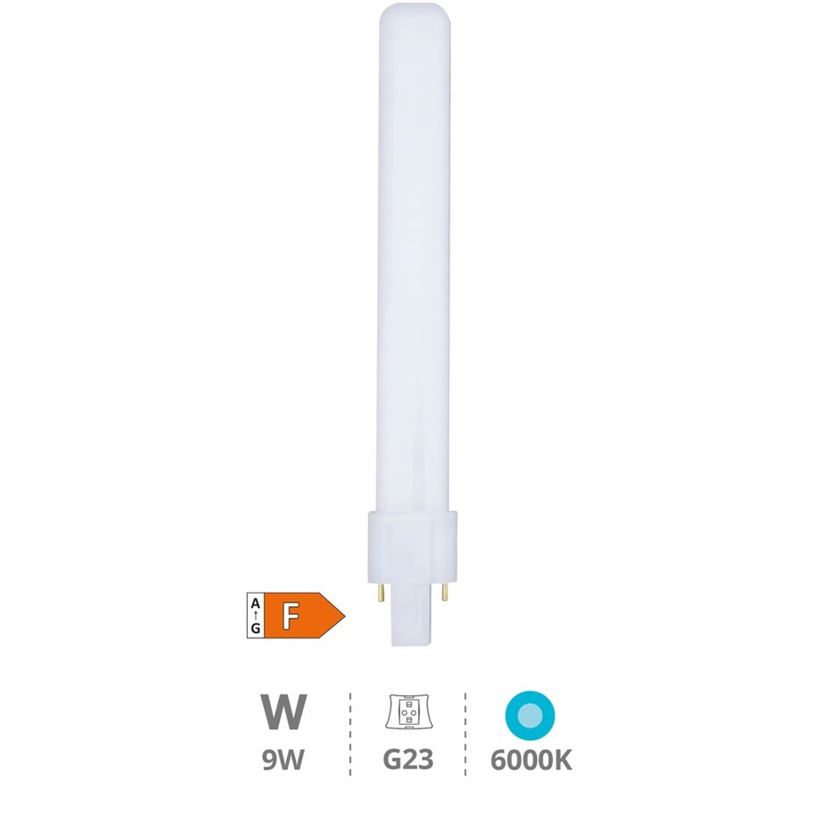 Lámpara LED PL 9W G23 6000K