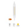 Lámpara lineal LED 118mm R7s 9W 4000K
