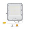 Proyector aluminio LED 50W 3000K IP65 Blanco