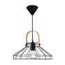 Lámpara colgante Serie Fundi E27 Ø340mm Negro