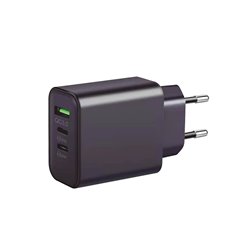 Cargador 2 tipo C + 1 USB QC3.0