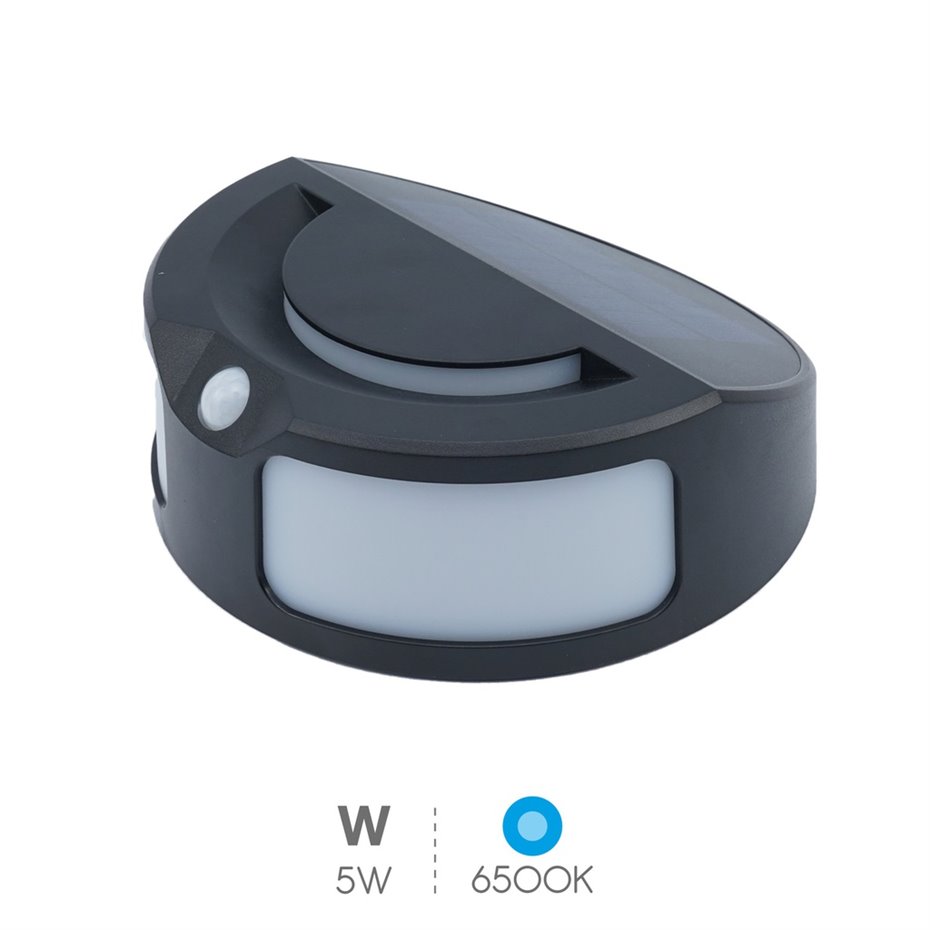 Aplique de exterior redondo 5W 6500K