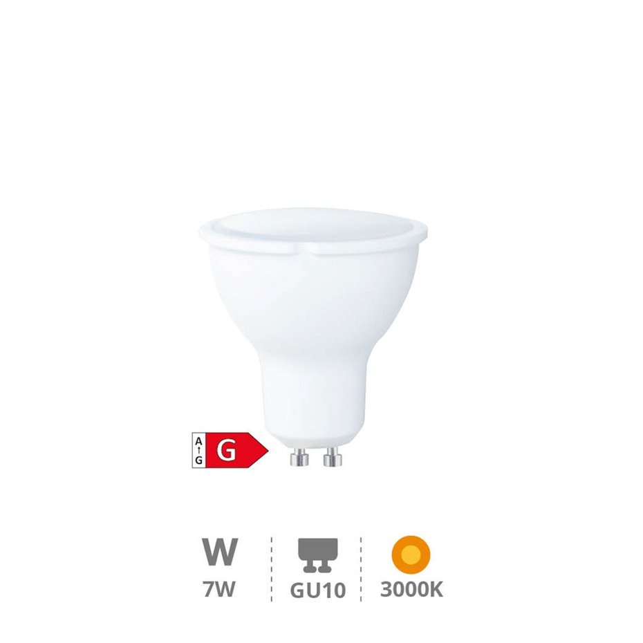 Lámpara LED dicroica 7W GU10 3000K regulable