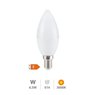 Lámpara LED vela 6,5W E14 3000K