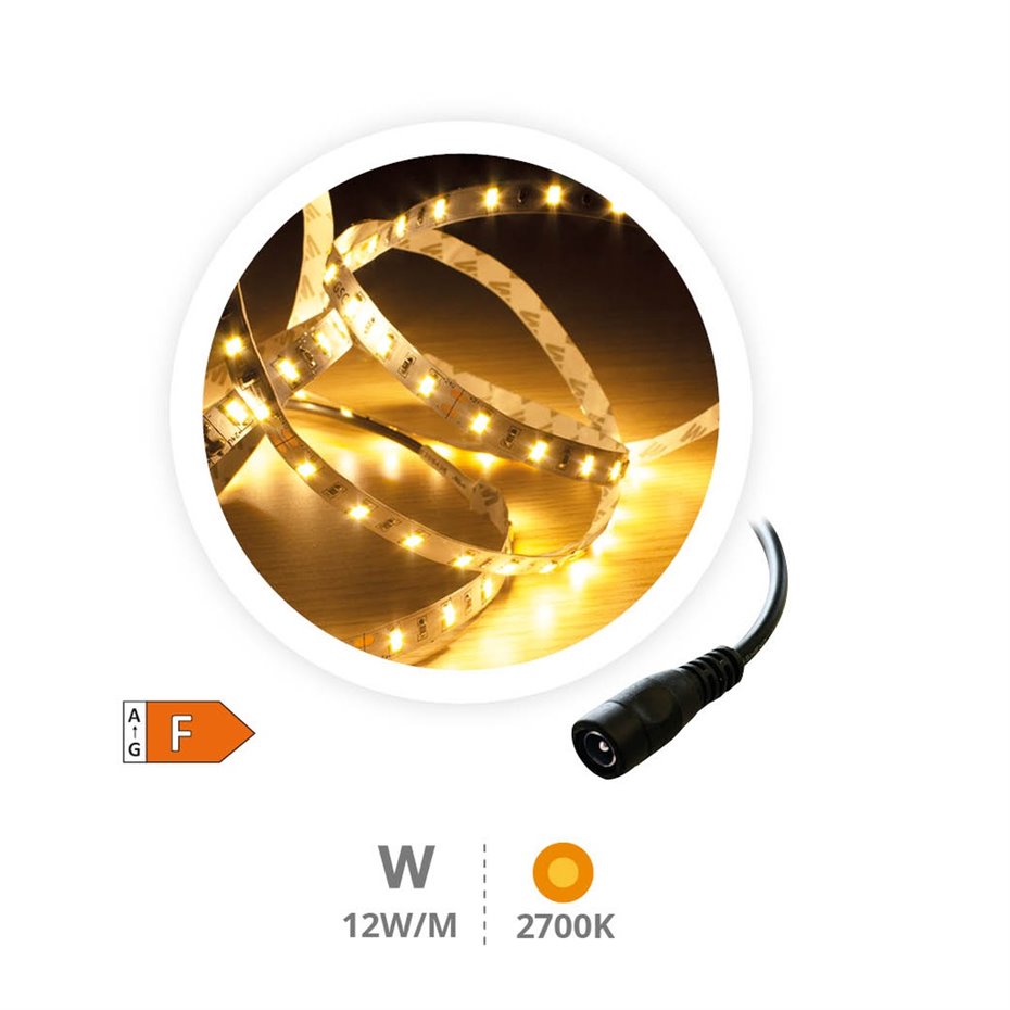 Rollo 5M TIRA LED (12W) 2700K-3000K IP44 24V