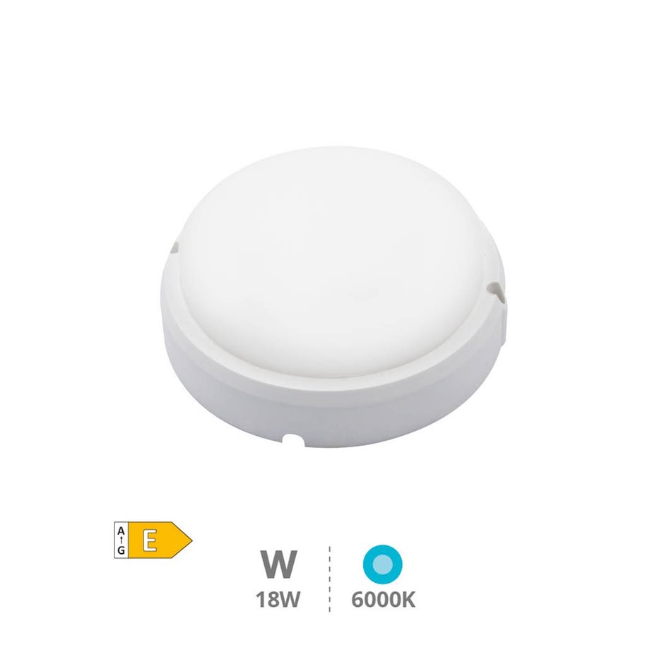 Aplique Redondo LED 18W 6500K