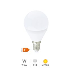 Lámpara LED esférica 7,5W E14 4200K