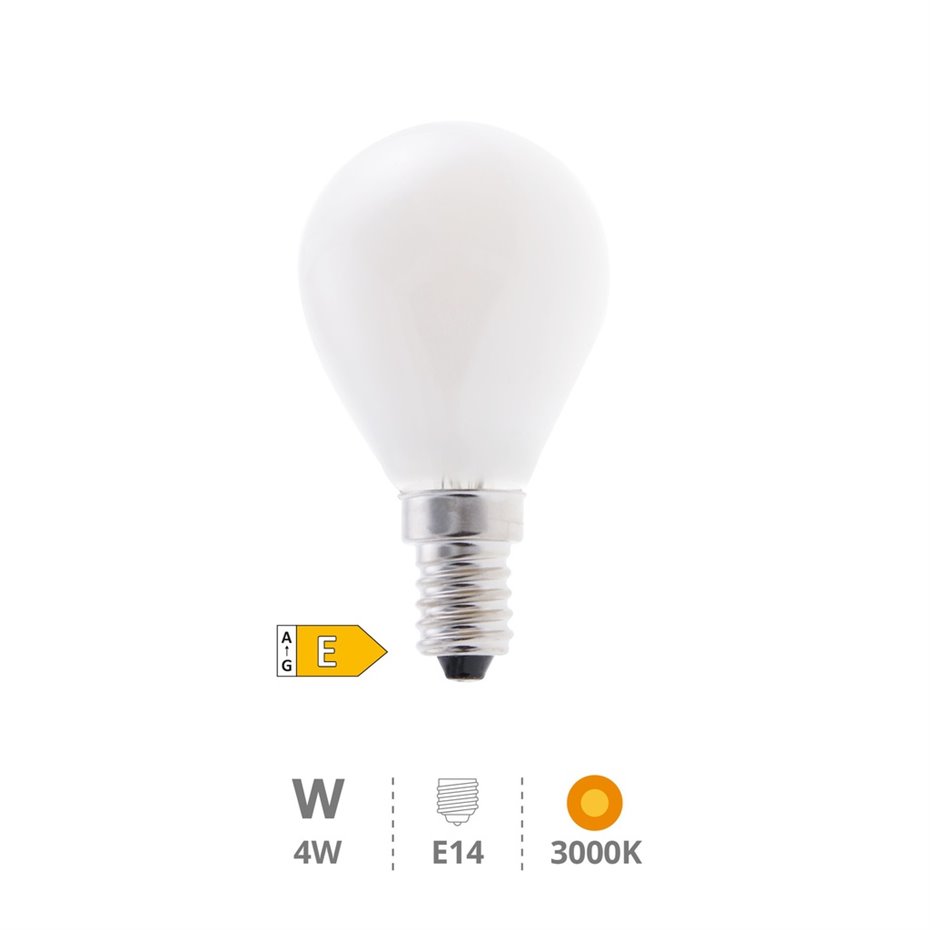 Làmpara Esférica Cristal filamento LED 4W E14 3000K