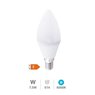 Lámpara LED vela 7,5W E14 6000K