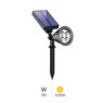 Estaca jardín solar LED Alezu 4200K IP67 regulable