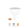 Bombilla LED dicroica 5W MR16 3000K 12V 100 grados