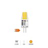 Bombilla LED SMD 2,2W G4 3000K 12V