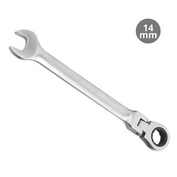 Llave combinada con crique articulado CR-V 14mm