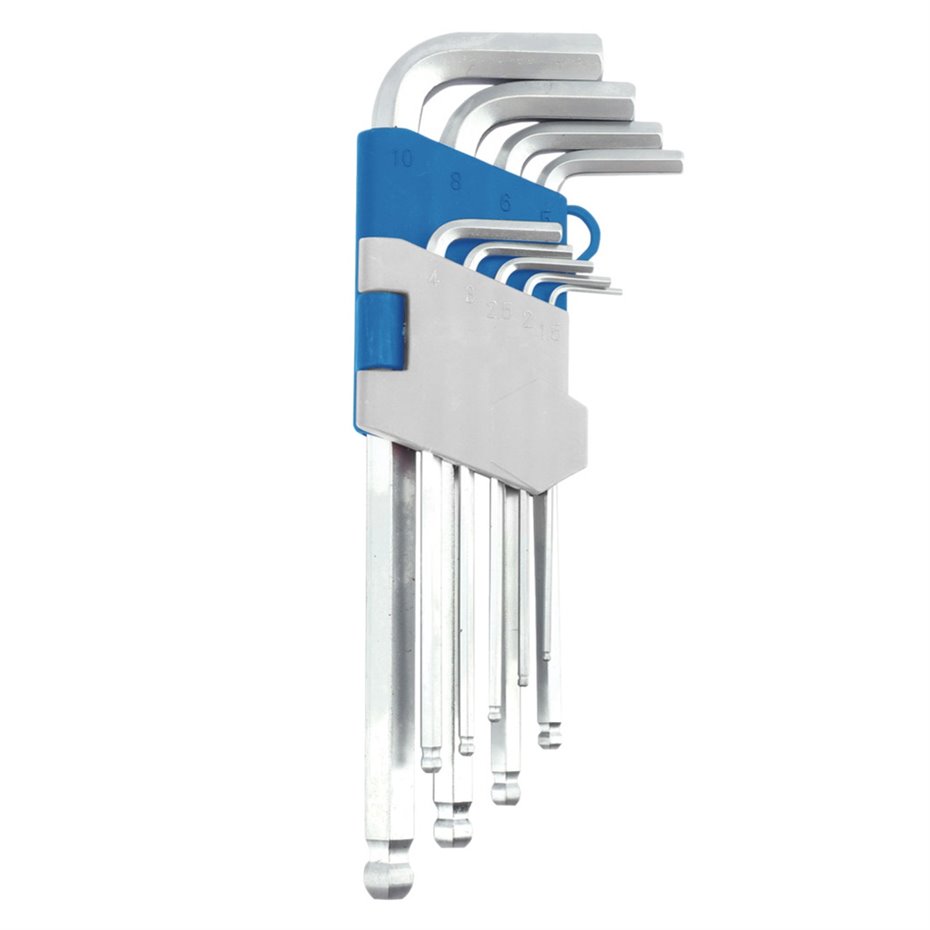 Set 9 llaves allen de 1,5 a 10mm