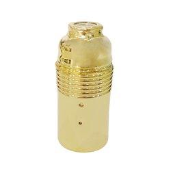 Portalámparas metálico liso E14