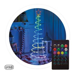 Árbol LED inteligente vía bluetooth y mando Hode 1,5M 24 funciones RGB IP44