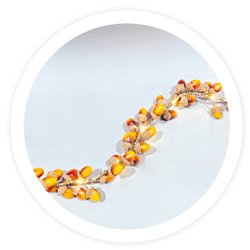 Guirnalda LED de bellotas 1M Luz cálida