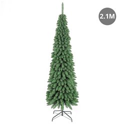 Árbol de navidad artificial tipo lápiz Bousso 2,1M 750 ramas