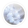 Pinzas LED transparentes 1,35M Luz fría