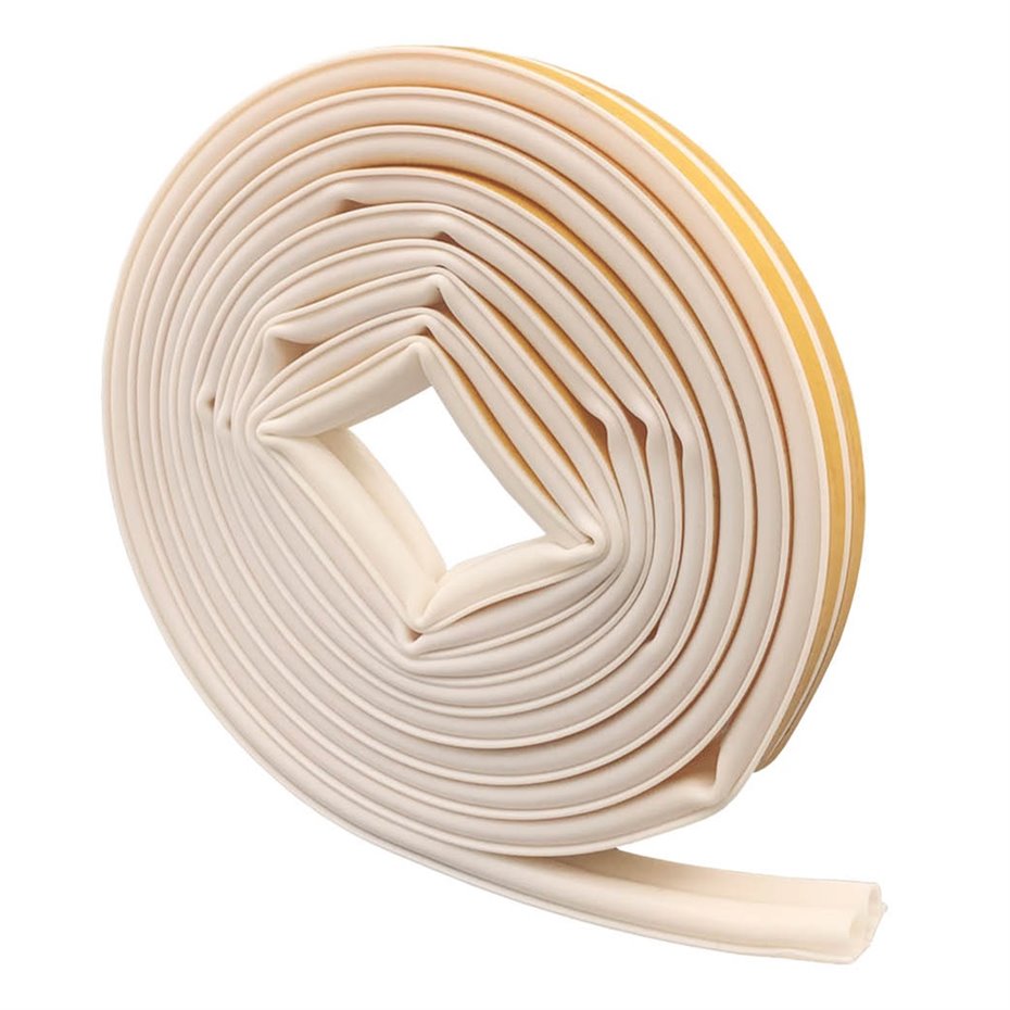 Burlete de silicona adhesivo 9mm 6M Blanco