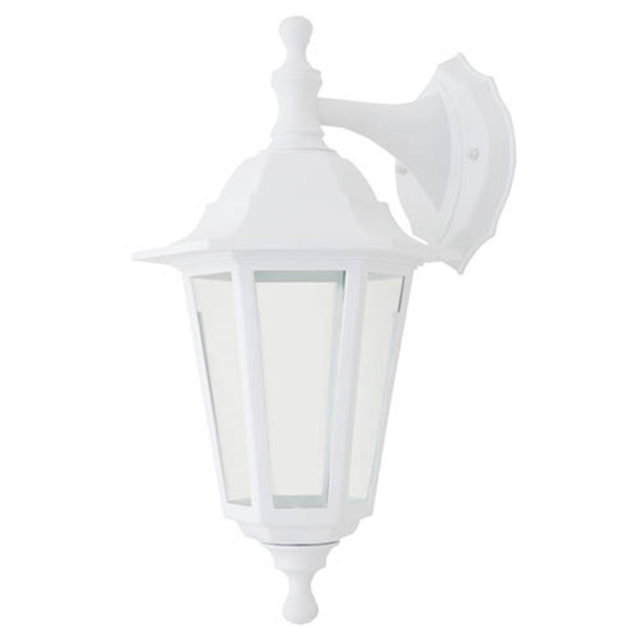 Farol de jardín brazo reversible Serie Bagan E27 IP44 Blanco