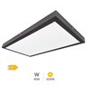 Panel superficie LED rectangular Kisongo 40W 4200K Negro